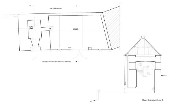 Four - Plan et coupe - Etat des lieux