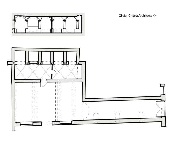 Plan et coupe - Etat des lieux